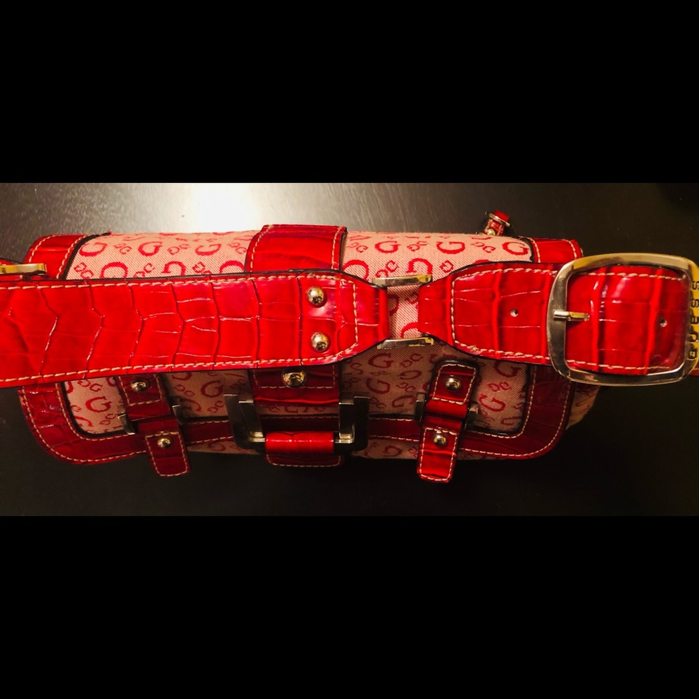 Guess Vintage Handbag Red - Picture 2 of 3